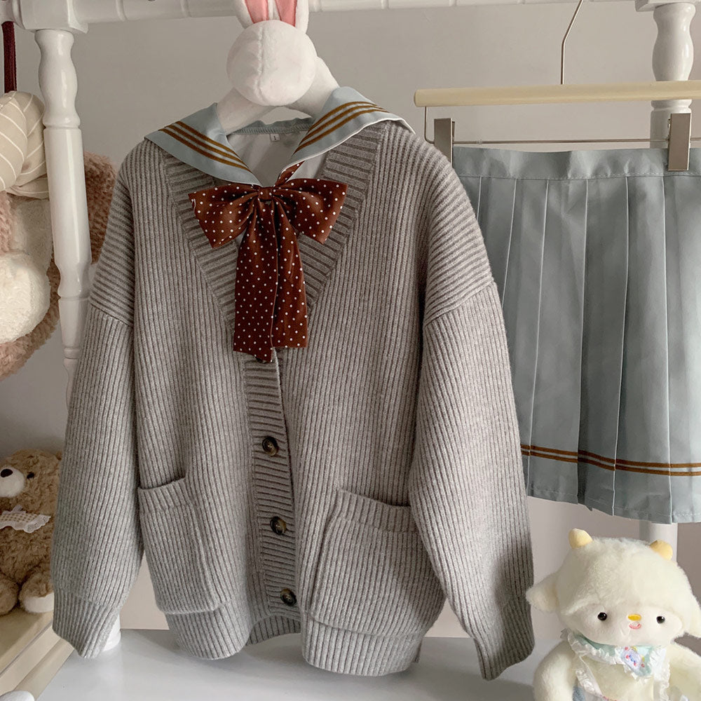 JK Knitted Cardigan Sweater Coat SE23681