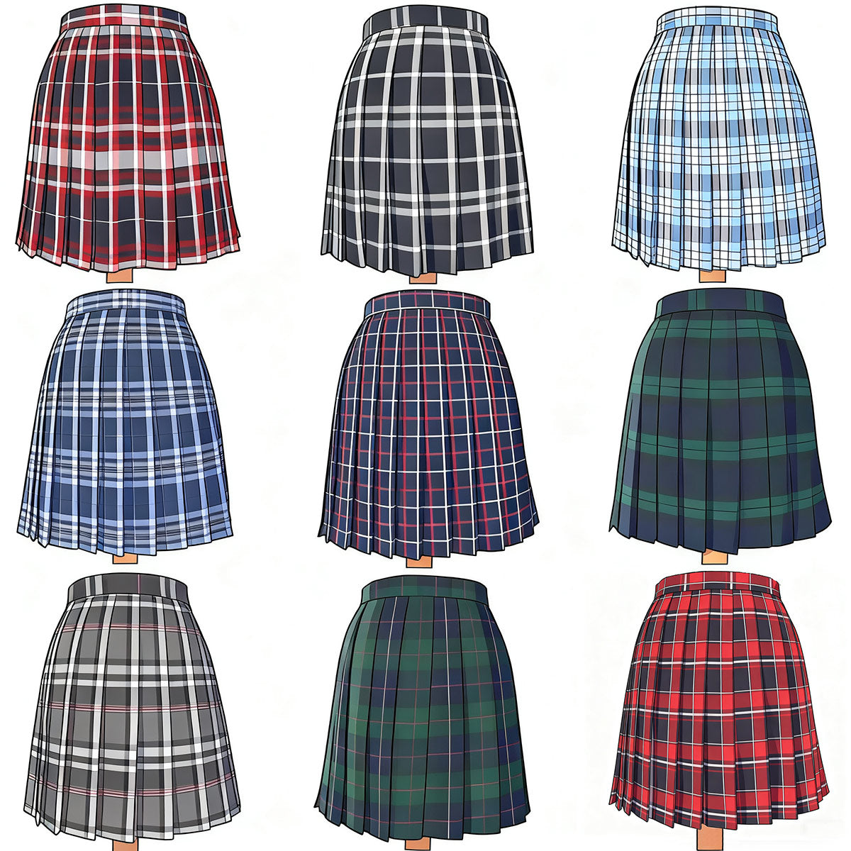 JK Plaid Skirt SE23752