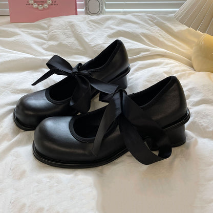 Japanese Bowknot Lace-up Shoes SE22877