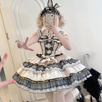 Japanese Plaid Bow Dress SE23258