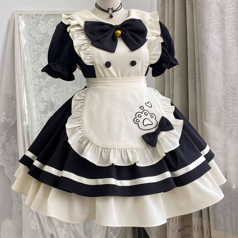 Kawaii Bow Cat Claw Uniform Dress SE22874