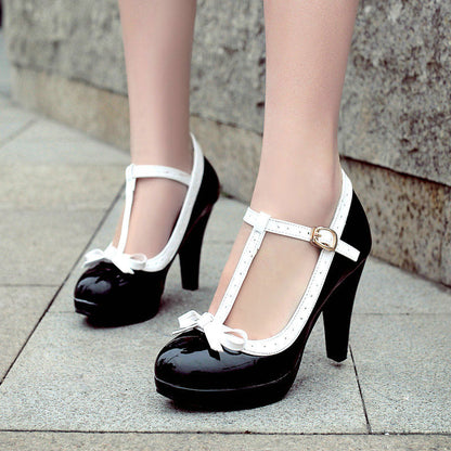 Kawaii Bow Lolita Bow Heels SE22815