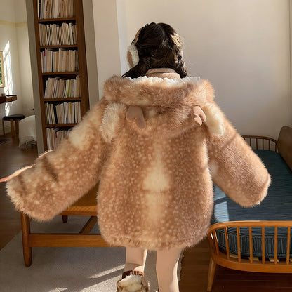 Kawaii Deer Coat Hoodie SE23810