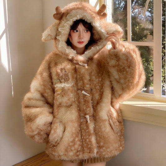 Kawaii Deer Coat Hoodie SE23810