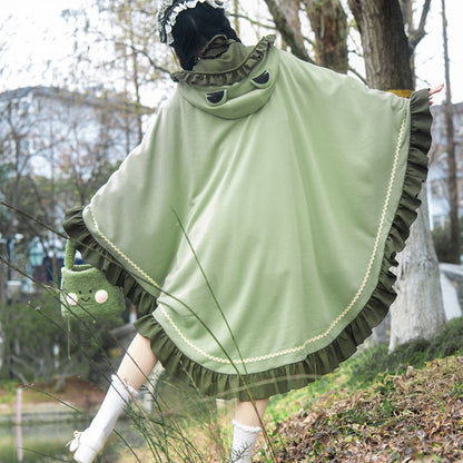 Kawaii Frog Cape Hooded Coat SE22797