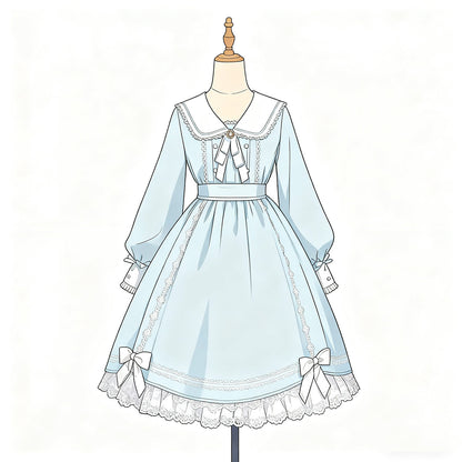 Kawaii Lolita Lace Bow Dress SE23753