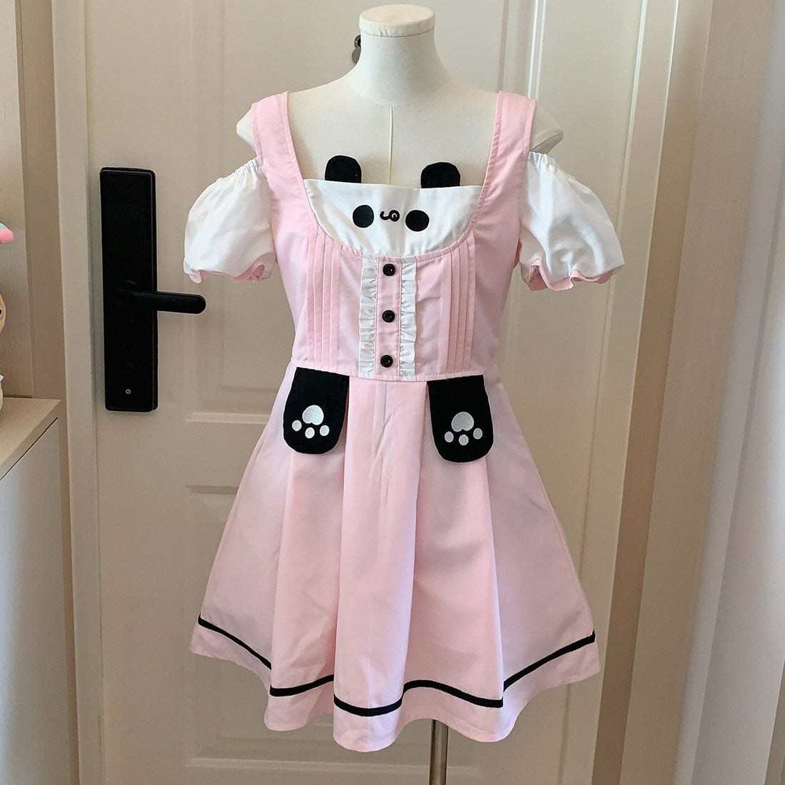 Kawaii Panda Pink Dress SE23952