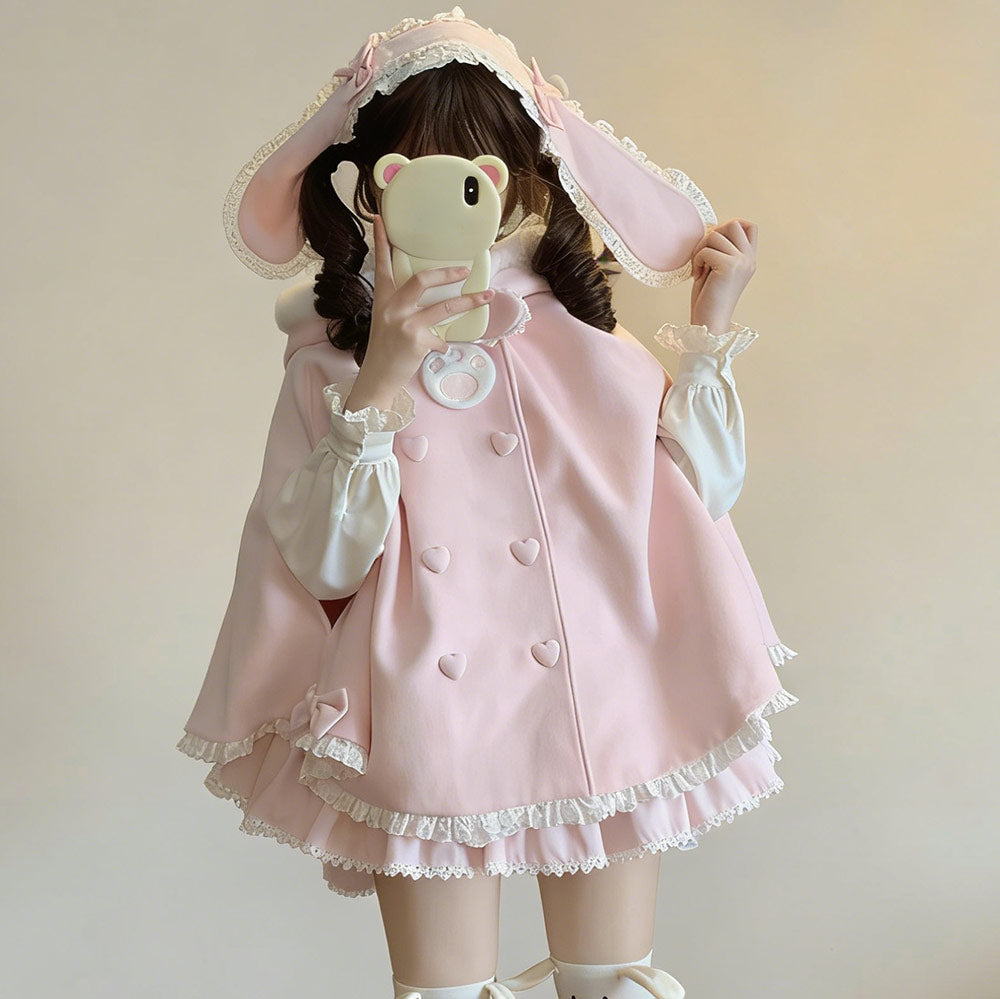 Kawaii Rabbit Cape Hooded SE23823