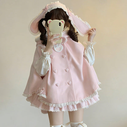 Kawaii Rabbit Cape Hooded SE23823