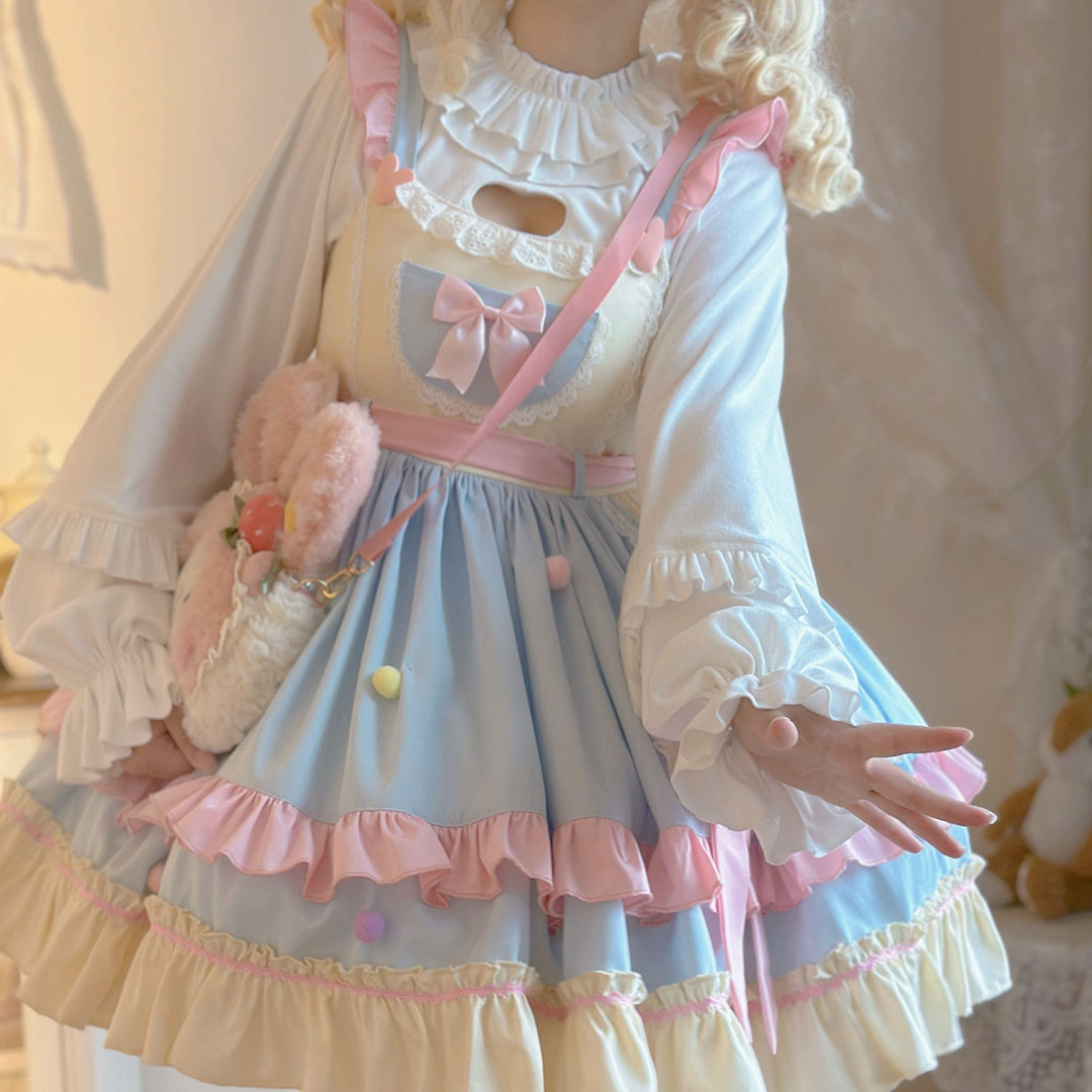 Kawaii Wings Bow Lolita Dress SE22996