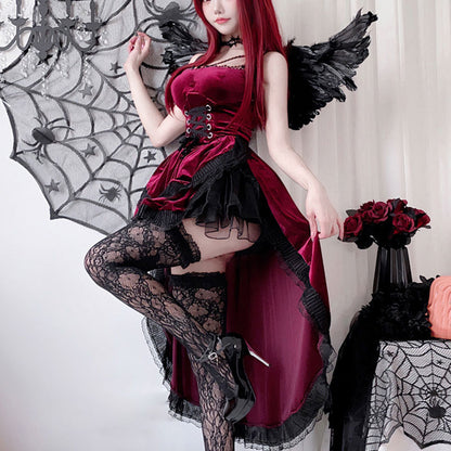 Lace Black Cosplay Dress SE23225
