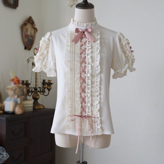 Lace Bow Blouse SE22914