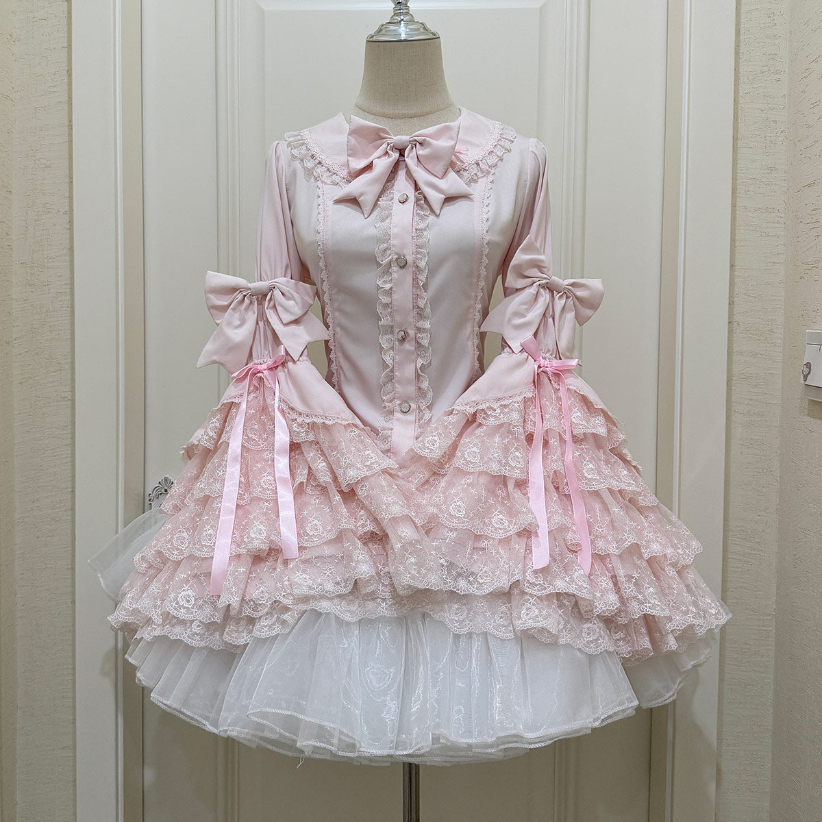 Lace Bow Blouse SE23915