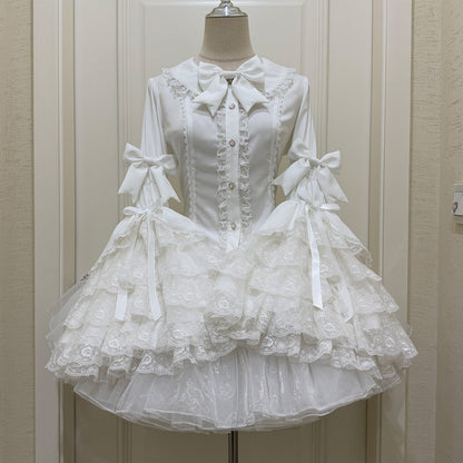 Lace Bow Blouse SE23915