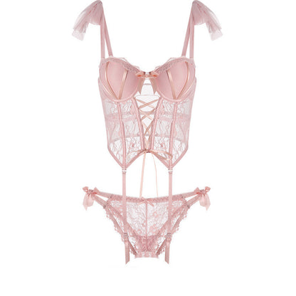 Lace Bow Bustier Set SE22992