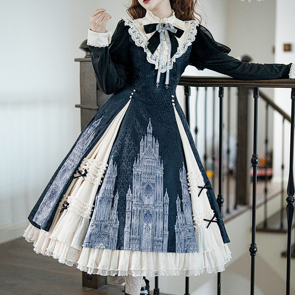 Lace Bow Castle Dress SE23736