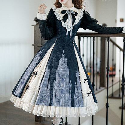 Lace Bow Castle Dress SE23736