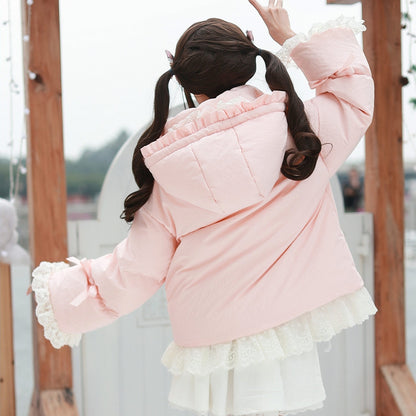 Lace Bow Down Jacket SE23853