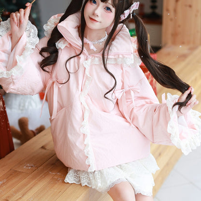 Lace Bow Down Jacket SE23853