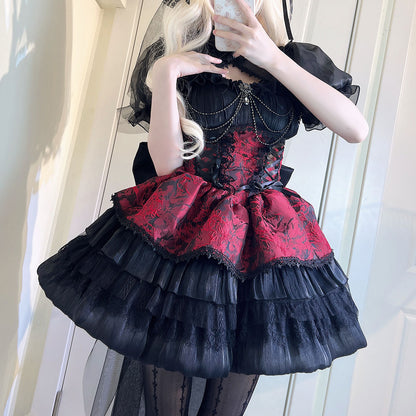 Lace Bow Floral Dress SE23266