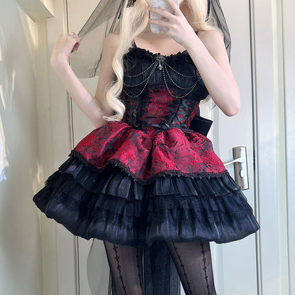 Lace Bow Floral Dress SE23266