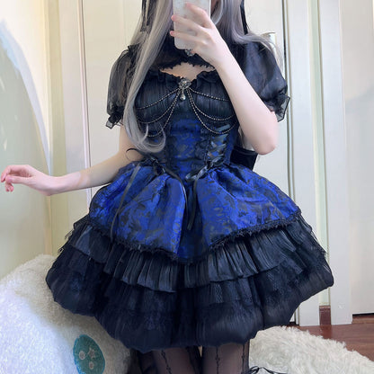 Lace Bow Floral Dress SE23266