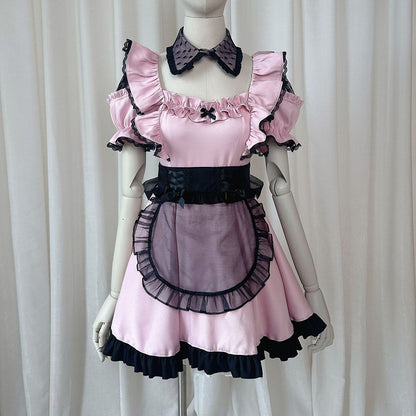 Lace Bow Pink Dress SE23566