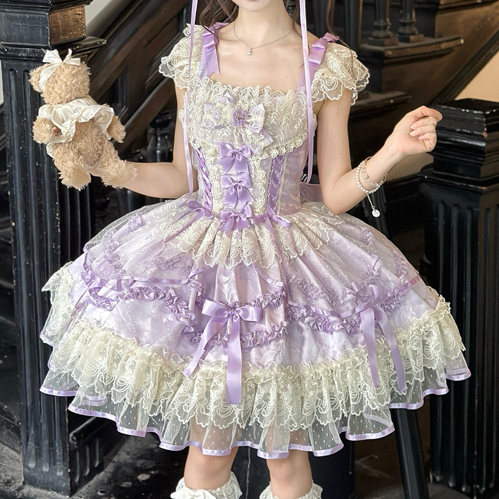 Lace Bow Princess Dress SE23618
