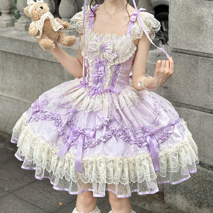 Lace Bow Princess Dress SE23618
