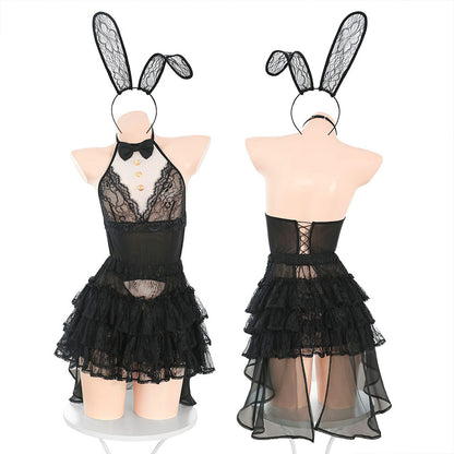 Lace Bow Rabbit Pajama Dress SE23667