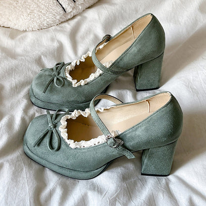 Lace Bow Shoes SE23938