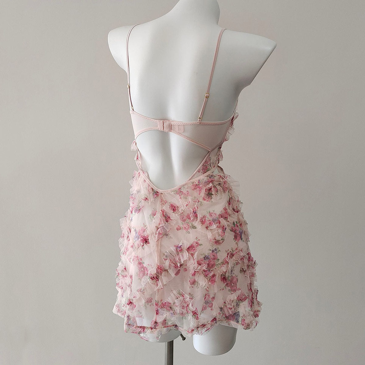 Lace Floral Pajama Dress SE23605