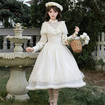 Lace Flower Embroidered Fish Tail Dress SE23878