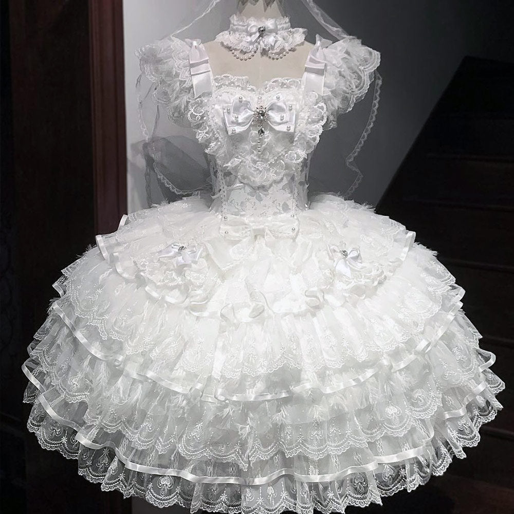 Lace Flower Lolita Dress SE23706