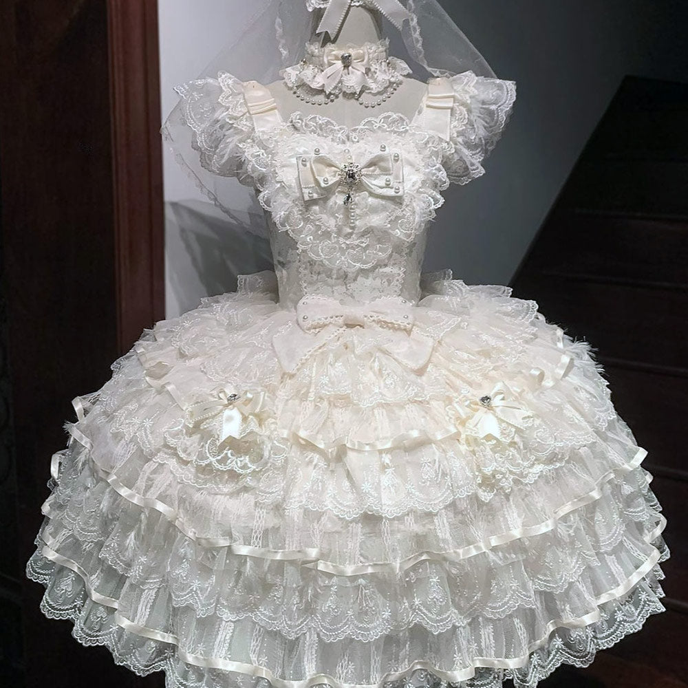 Lace Flower Lolita Dress SE23706