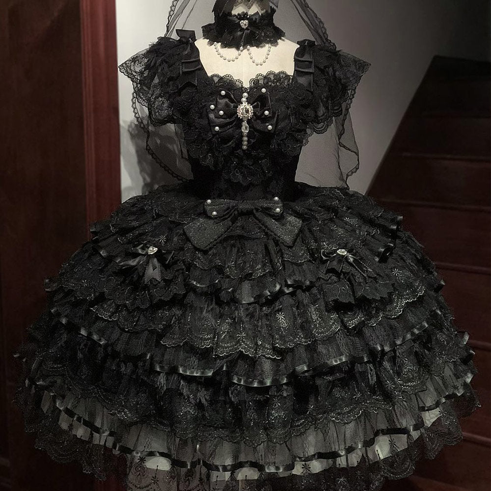 Lace Flower Lolita Dress SE23706