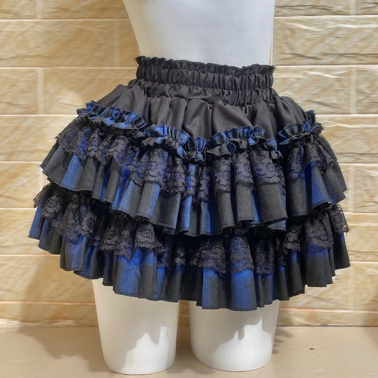 Lace High Waist Cake Shorts Skirt SE23869