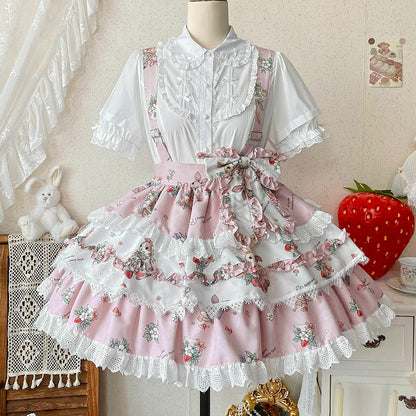 Lace Rabbit Bow Skirt SE23732