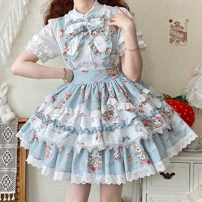 Lace Rabbit Bow Skirt SE23732
