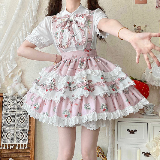 Lace Rabbit Bow Skirt SE23732