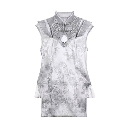Lace Silver Uniform Dress Set SE23263