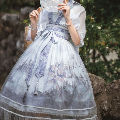 Lace Landscape Hanfu Dress SE22733