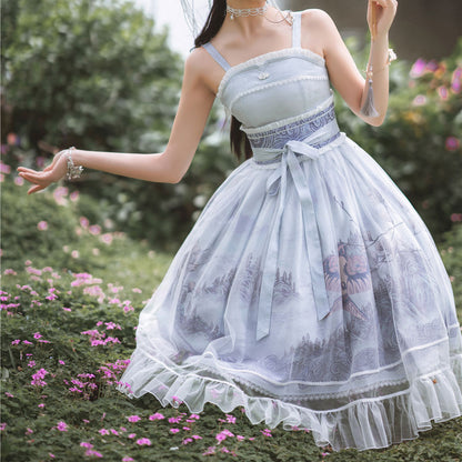 Lace Landscape Hanfu Dress SE22733