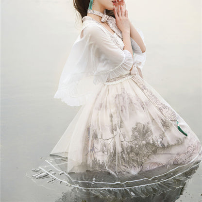 Lace Landscape Hanfu Dress SE22733