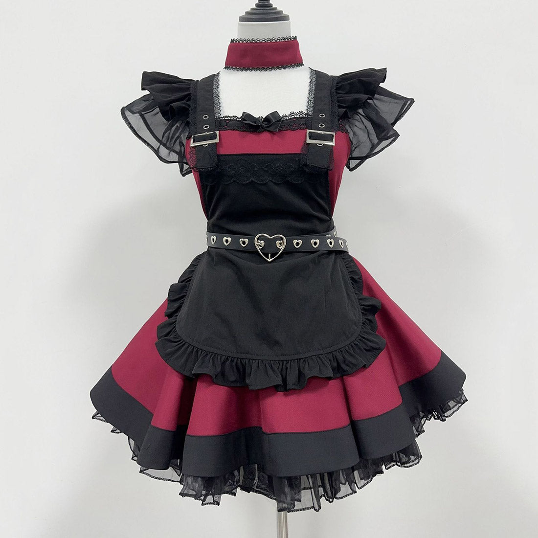 Lolita Bow Black Maid Dress SE23786