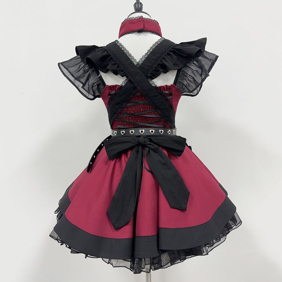 Lolita Bow Black Maid Dress SE23786