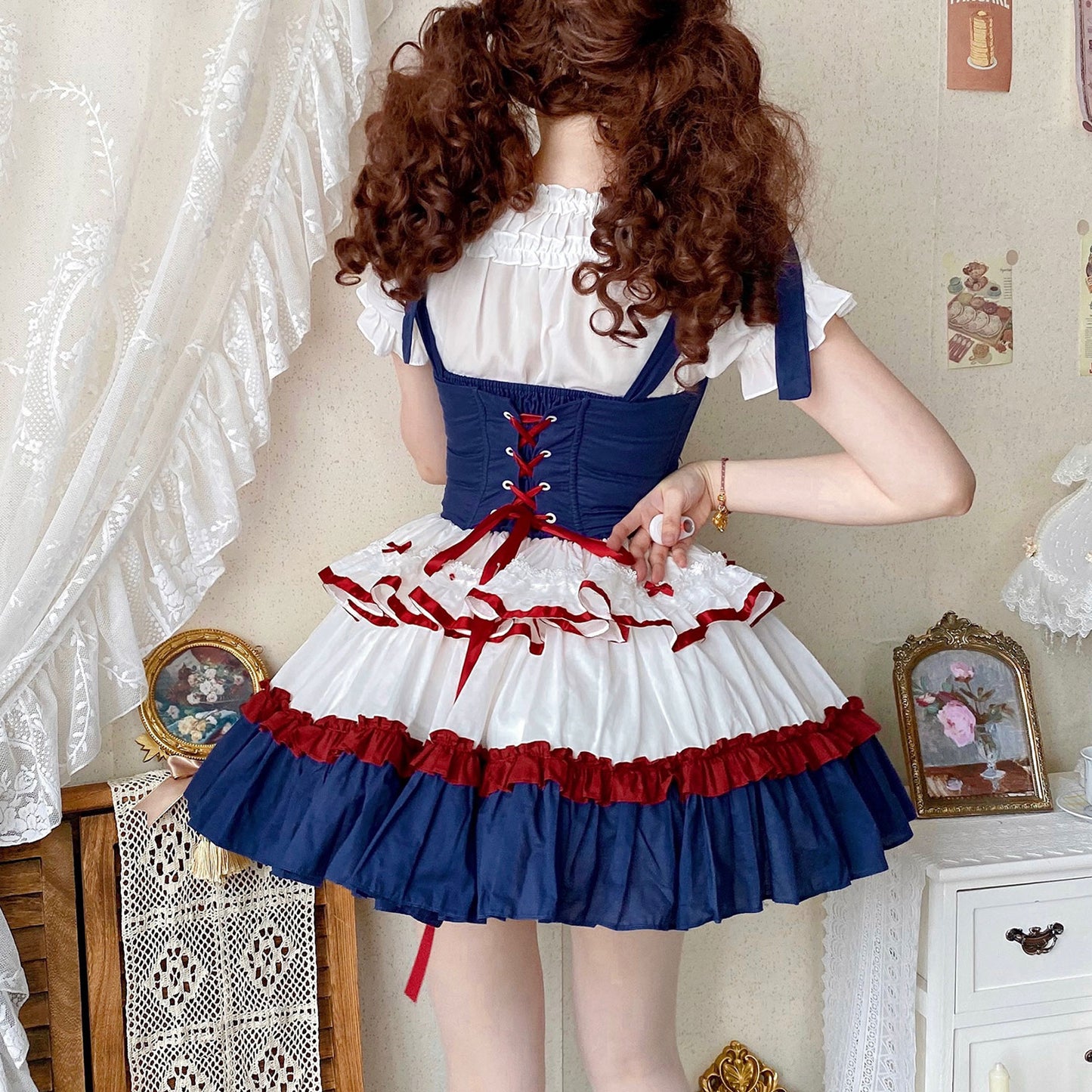 Lolita Bow Flower Dress SE23333