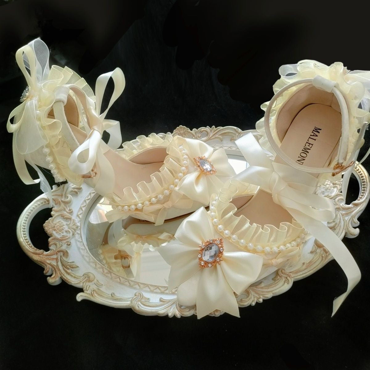 Lolita Bow Heel Shoes SE23930