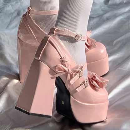 Lolita Bow Heels Shoes SE23149