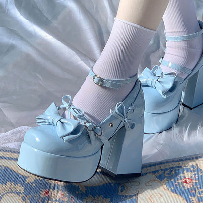 Lolita Bow Heels Shoes SE23149